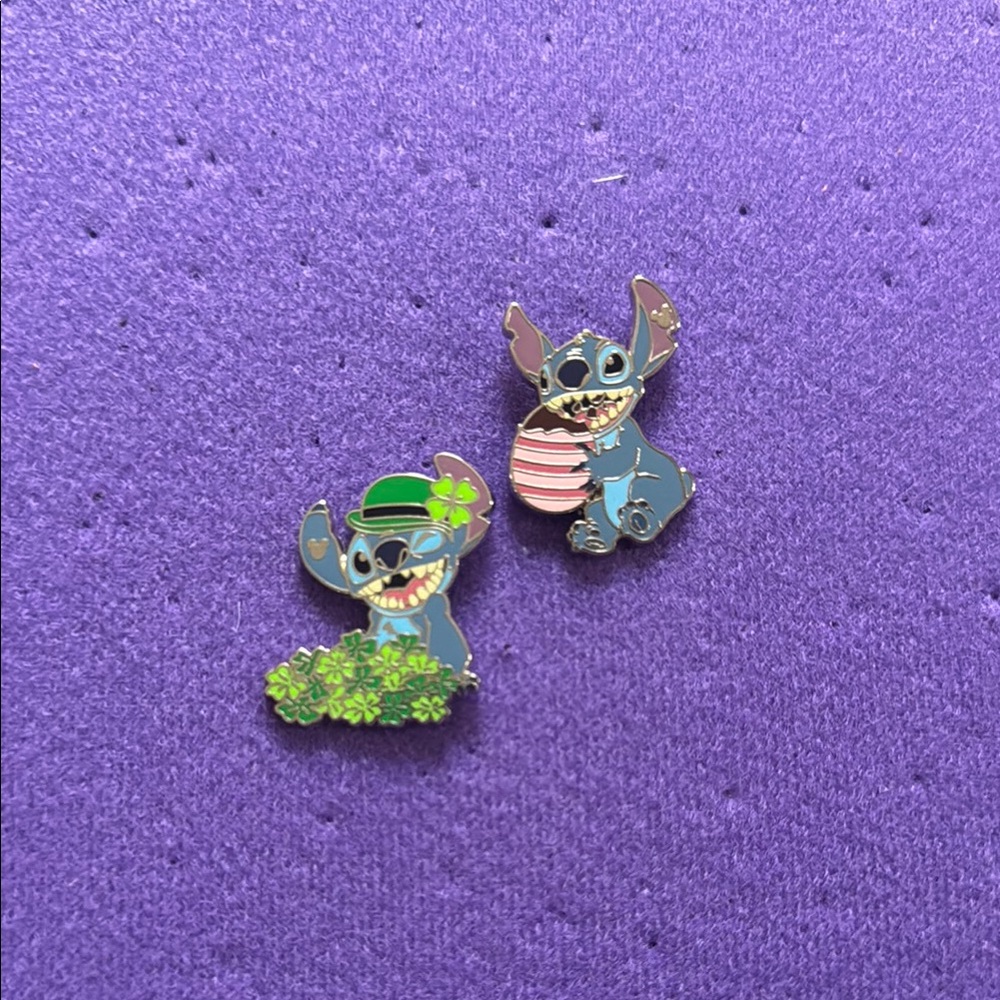 Stitch Enamel Pins 2024 hidden Mickey set